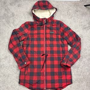 Columbia Women's Medium Chatfield Hill Plaid Fleece-Lined Utility Jacket